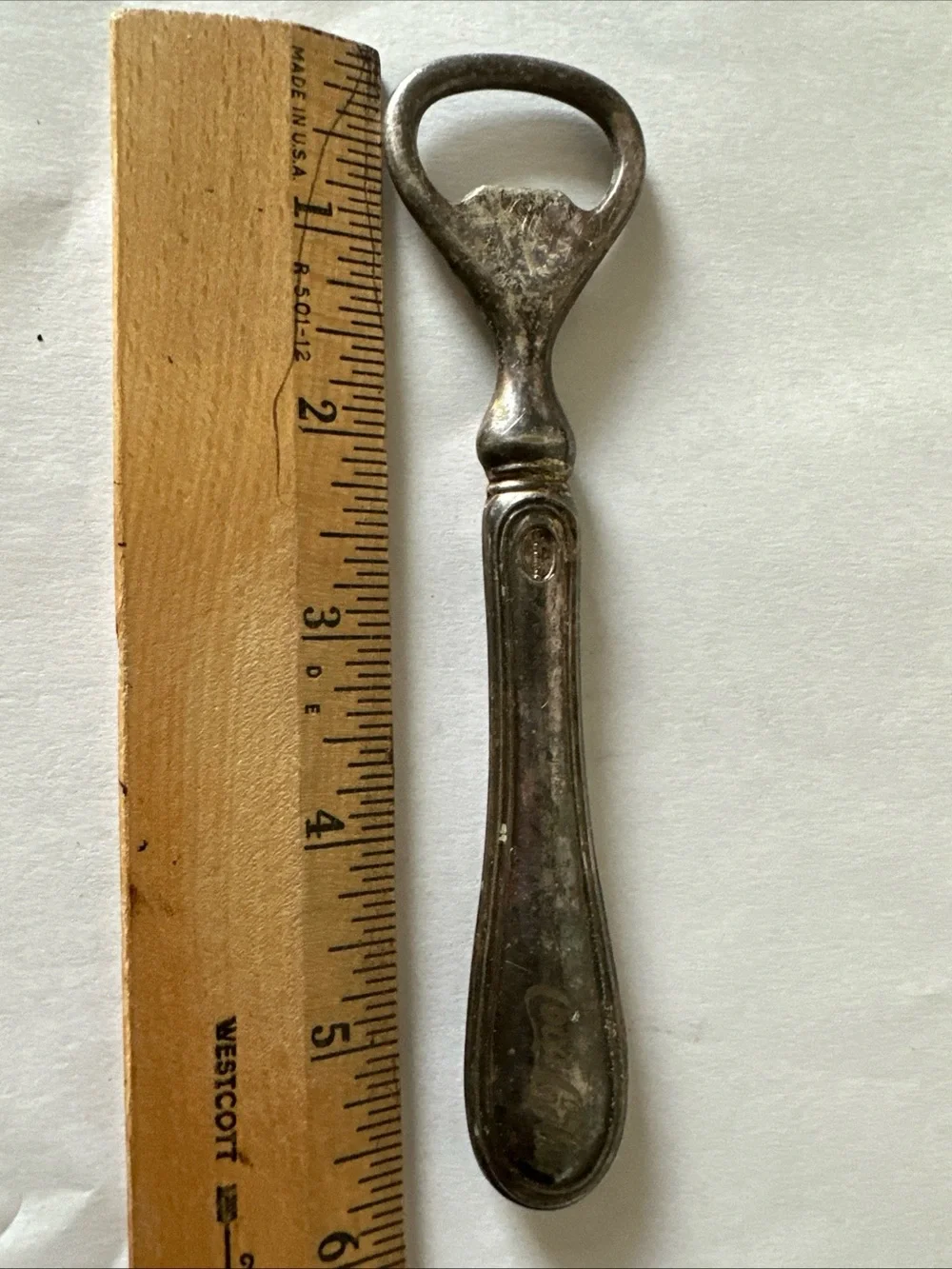 Vintage Silver-Plated Coca-Cola Bottle Opener